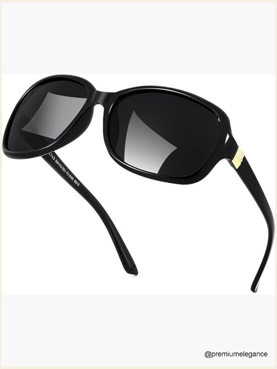 Classic Vintage Square Wraparound Polarized Sunglasses UV400 Protection main image 4